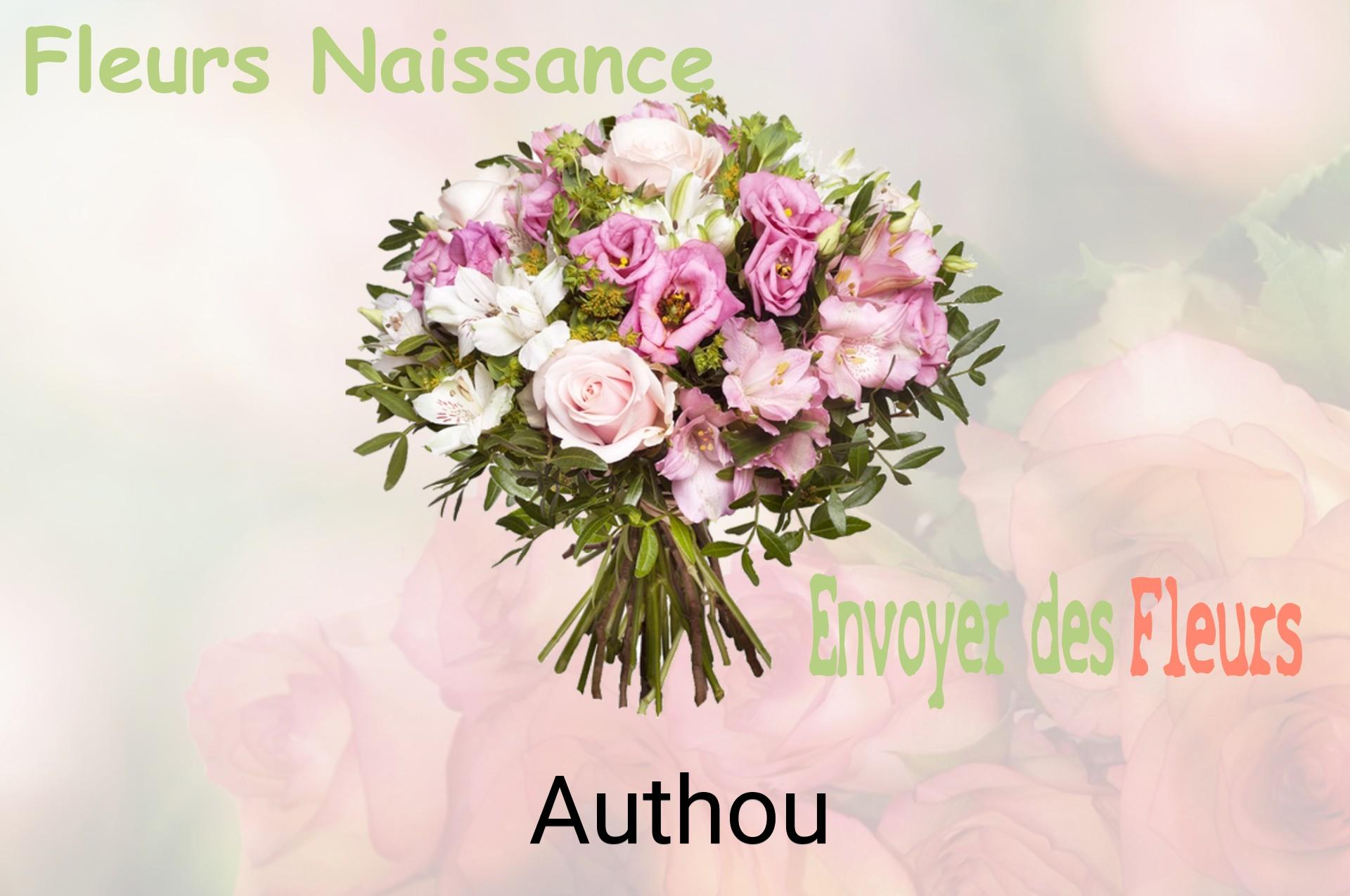 Bouquet de fleurs de naissance livré à Authou